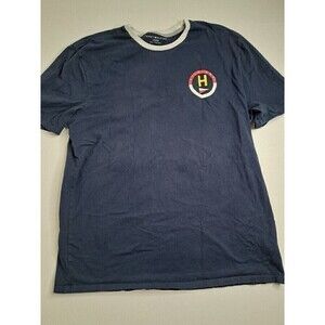 Tommy Hilfiger Mens Color Block Red White Blue Size XXL Tee Navy Blue